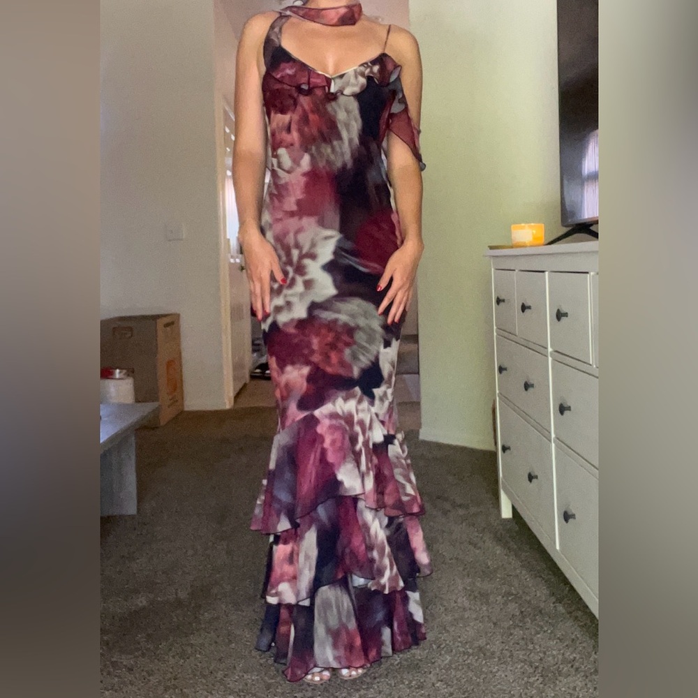 Showpo Riley Maxi - Asymmetrical Ruffle Detail - Picture 2 of 3